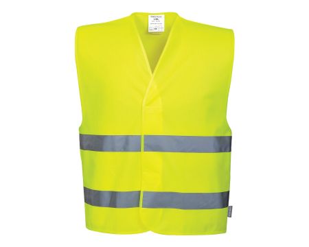 GILET HVIS MAILLE JAUNE EN20471