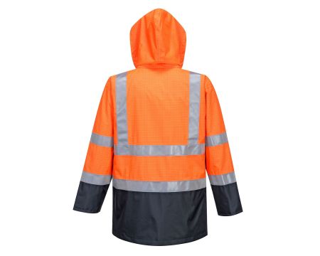 PARKA MULTIRISQUES HVIS ORANGE/MARINE