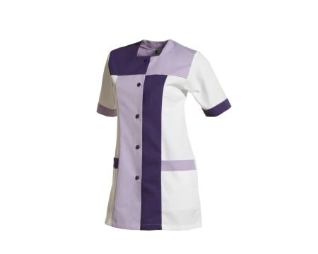 TUNIQUE FEMME PERRINE MC BLANC/PURPLE