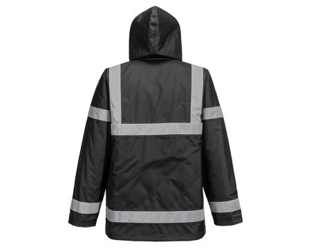 PARKA IONA LITE S433 NOIR + BANDES RETRO