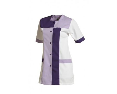 TUNIQUE FEMME PERRINE MC BLANC/PURPLE
