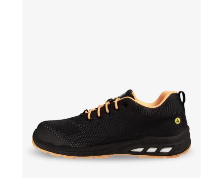 CHAUSSURES BASSES ECOFITZ NOIR/ORANGE 683 S1P