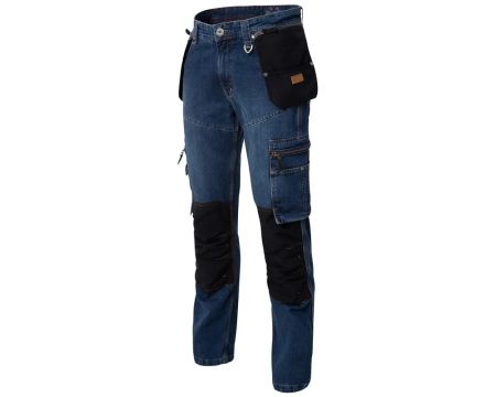 PANTALON JEAN GENOUILLERES 306 DENIM BLUE BLACK EN14404