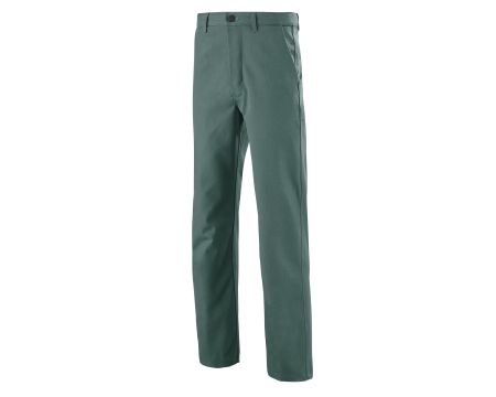 PANTALON POLYESTER/COTON VERT US