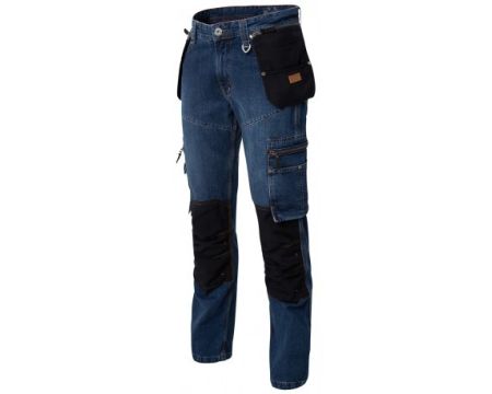 PANTALON JEAN GENOUILLERES 306 DENIM BLUE BLACK EN14404